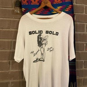 vintage 80s strip club paper thin single stitch